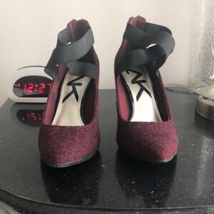 Burgundy 3” Anne Klein heels